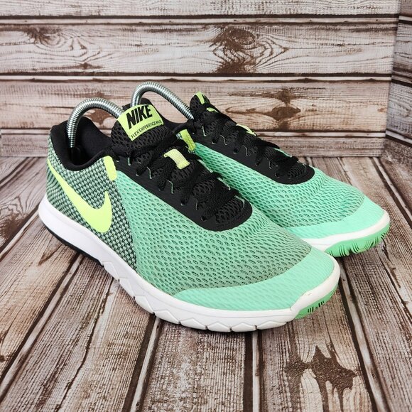 Nike Shoes - NIKE Flex Experience RN 6 Womens 9 Green Black Running Sneakers Shoes 881805-300